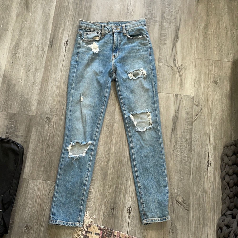 Carmar high waisted ripped jeans